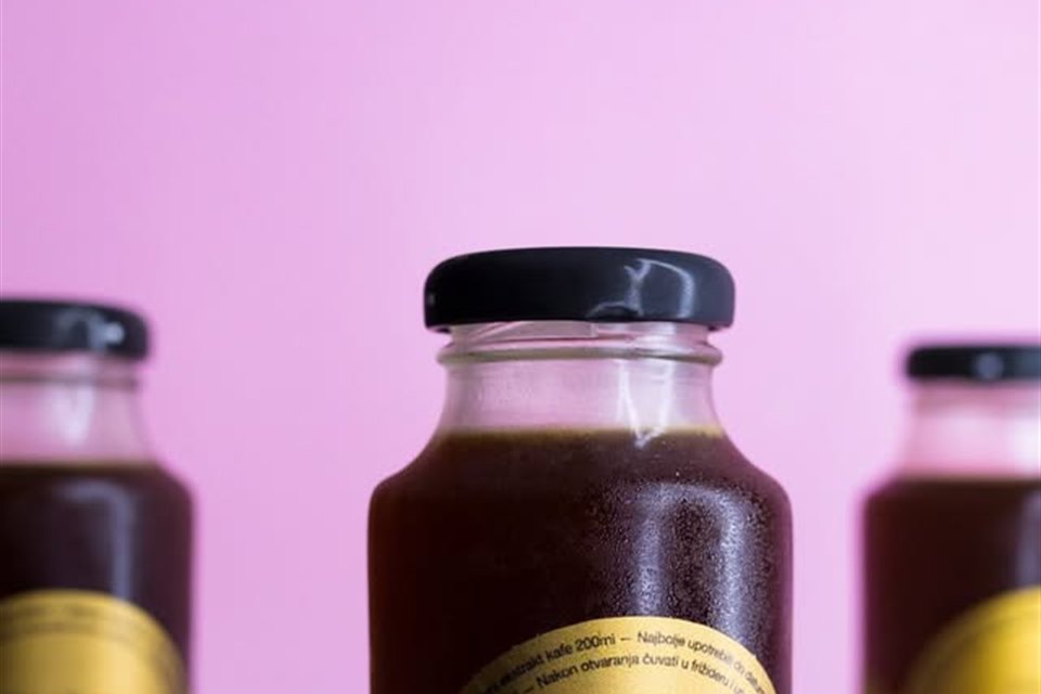 Cold brew bottles photographed by D59B